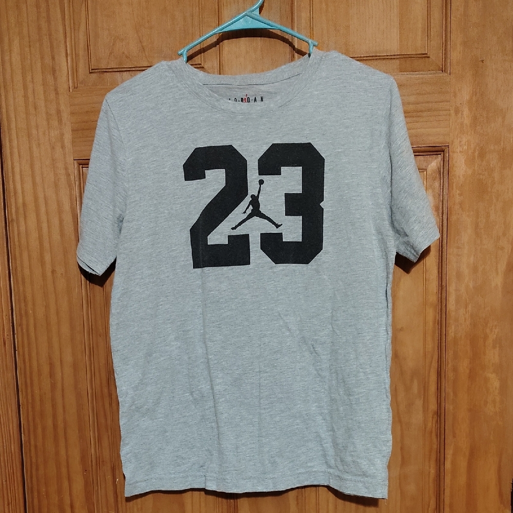 Jordan Gray Tee with Black Logo